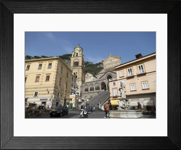 Framed Print : The Duomo Cattedrale Sant Andrea in Amalfi, Costiera Amalfitana, UNESCO World Heritage Site, Campania, Italy, Europe Framed Print : The Duomo Cattedrale Sant Andrea in Amalfi, Costiera Amalfitana, UNESCO World Heritage Site, Campania, Italy, Europe