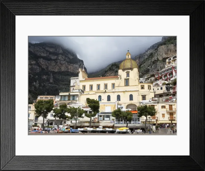 Framed Print : Santa Maria church and the colourful houses of Positano on the rugged hillside, Amalfi Coast (Costiera Amalfitana), UNESCO World Heritage Site, Campania, Italy, Mediterranean, Europe Framed Print : Santa Maria church and the colourful houses of Positano on the rugged hillside, Amalfi Coast (Costiera Amalfitana), UNESCO World Heritage Site, Campania, Italy, Mediterranean, Europe