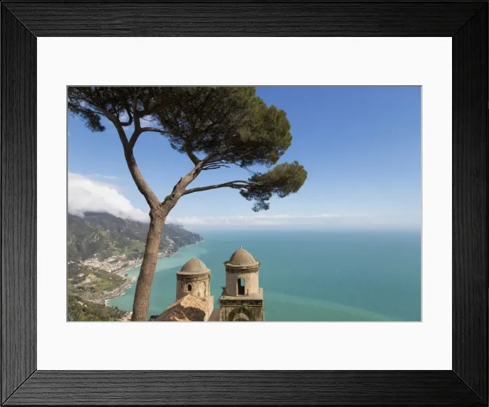 Framed Print : The twin domes of San Pantaleone Church from Villa Rofolo in Ravello, Amalfi Coast (Costiera Amalfitana), UNESCO World Heritage Site, Campania, Italy, Mediterranean, Europe Framed Print : The twin domes of San Pantaleone Church from Villa Rofolo in Ravello, Amalfi Coast (Costiera Amalfitana), UNESCO World Heritage Site, Campania, Italy, Mediterranean, Europe