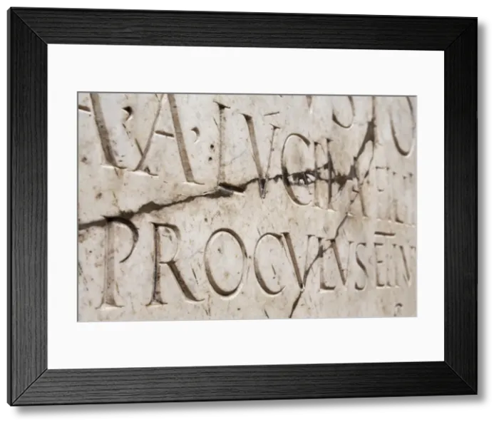 Framed Print : Roman lettering in Herculaneum, UNESCO World Heritage Site, Campania, Italy, Europe Framed Print : Roman lettering in Herculaneum, UNESCO World Heritage Site, Campania, Italy, Europe