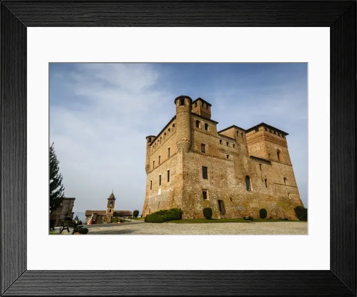Framed Print : Grinzane Cavour castle, Langhe, Cuneo district, Piedmont, Italy, Europe