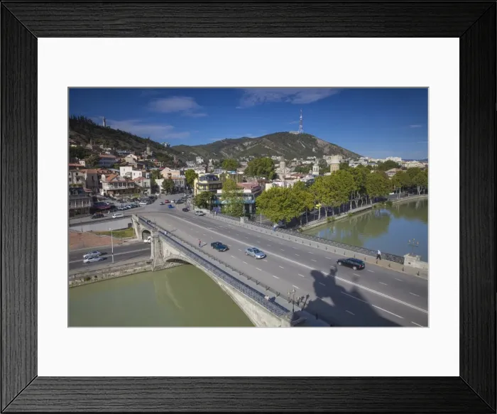 Framed Print : View over Mtkvari (Kura) River towards Old Town, Tbilisi, Georgia, Caucasus, Central Asia, Asia Framed Print : View over Mtkvari (Kura) River towards Old Town, Tbilisi, Georgia, Caucasus, Central Asia, Asia