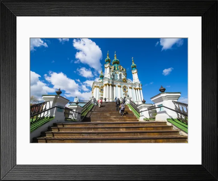 Framed Print : St. Andrews church in Kiev, Ukraine, Europe Framed Print : St. Andrews church in Kiev, Ukraine, Europe
