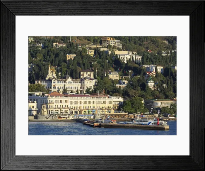 Framed Print : Port of Yalta, Crimea, Ukraine, Europe Framed Print : Port of Yalta, Crimea, Ukraine, Europe