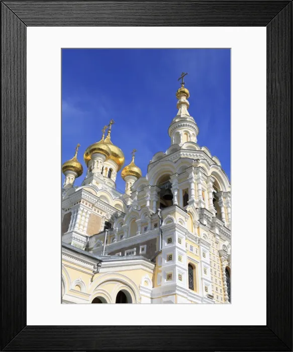 Framed Print : St. Alexander Nevsky Cathedral, Yalta, Crimea, Ukraine, Europe Framed Print : St. Alexander Nevsky Cathedral, Yalta, Crimea, Ukraine, Europe