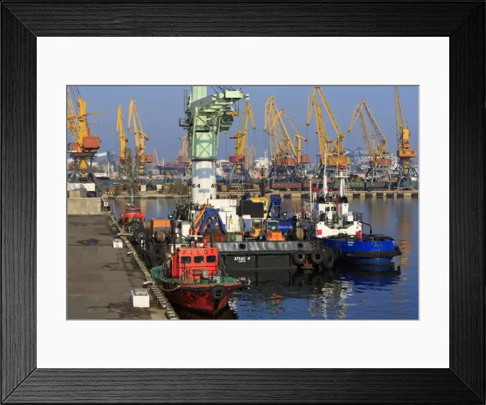 Framed Print : Port of Odessa, Crimea, Ukraine, Europe