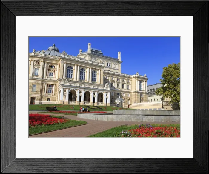 Framed Print : Opera House, Odessa, Crimea, Ukraine, Europe