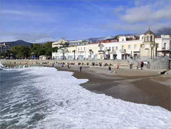 Waterfront in Yalta, Crimea, Ukraine, Europe