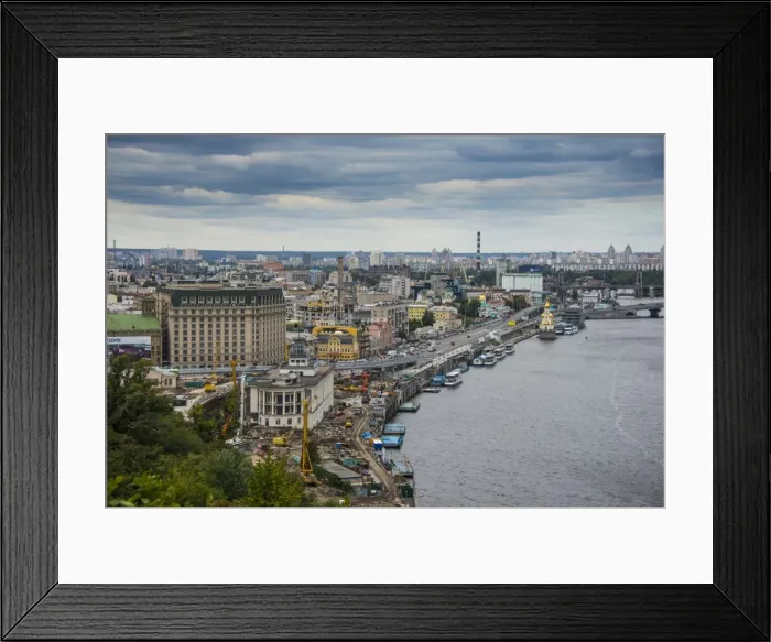 Framed Print : View over city and Dnieper River, Kiev (Kyiv), Ukraine, Europe Framed Print : View over city and Dnieper River, Kiev (Kyiv), Ukraine, Europe