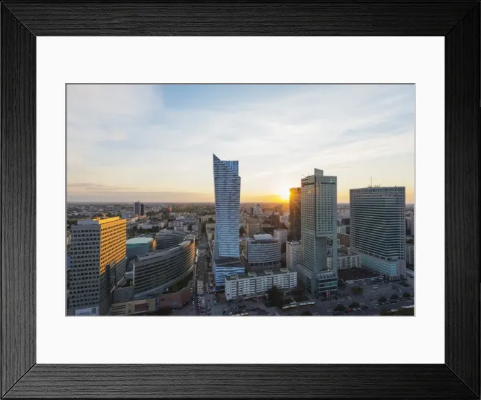 Framed Print : City view from Palace of Culture and Science, Warsaw, Poland, Europe Framed Print : City view from Palace of Culture and Science, Warsaw, Poland, Europe