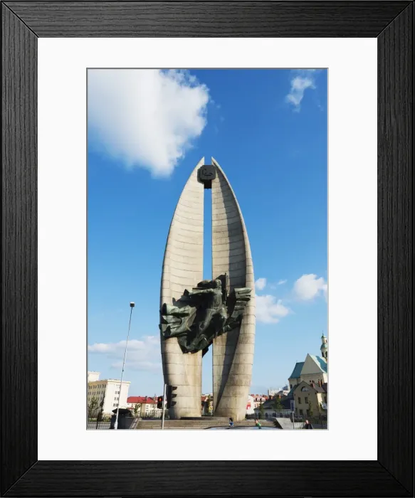 Framed Print : Communist Monument, Rzeszow, Poland, Europe Framed Print : Communist Monument, Rzeszow, Poland, Europe