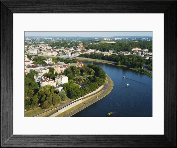 Framed Print : Vistula River, Krakow, Malopolska, Poland, Europe Framed Print : Vistula River, Krakow, Malopolska, Poland, Europe