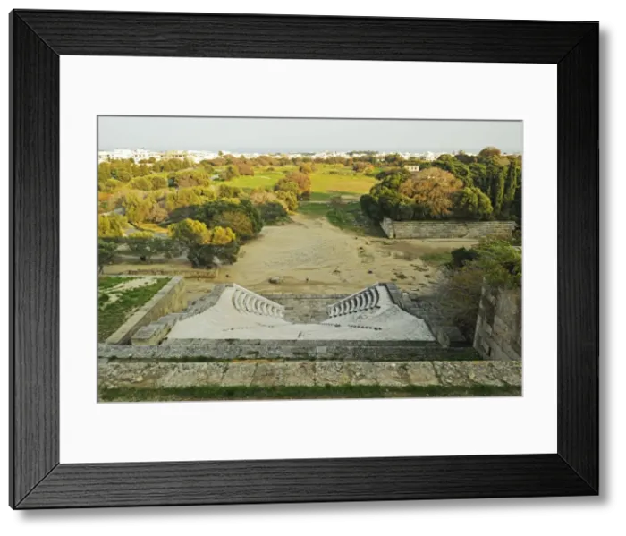 Framed Print : Ruins at the Acropolis of Rhodes, Rhodes City, Rhodes, Dodecanese, Greek Islands, Greece, Europe Framed Print : Ruins at the Acropolis of Rhodes, Rhodes City, Rhodes, Dodecanese, Greek Islands, Greece, Europe
