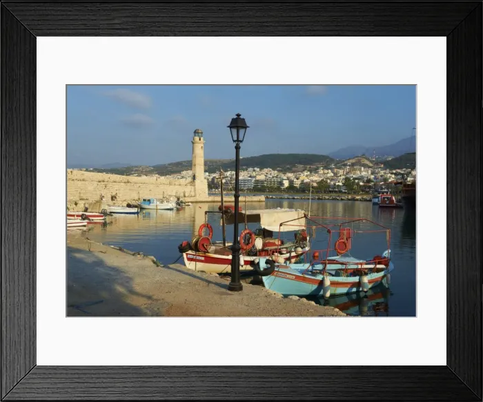 Framed Print : Venetian port of Rethymnon, Crete, Greek Islands, Greece, Europe Framed Print : Venetian port of Rethymnon, Crete, Greek Islands, Greece, Europe