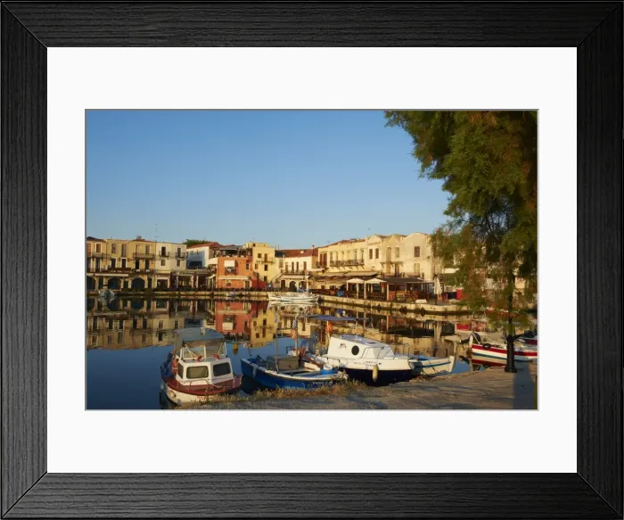 Framed Print : Venetian port of Rethymnon, Crete, Greek Islands, Greece, Europe Framed Print : Venetian port of Rethymnon, Crete, Greek Islands, Greece, Europe