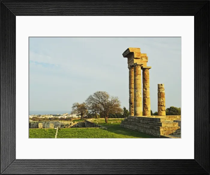 Framed Print : Ruins of Apollo Temple at the Acropolis of Rhodes, Rhodes City, Rhodes, Dodecanese, Greek Islands, Greece, Europe Framed Print : Ruins of Apollo Temple at the Acropolis of Rhodes, Rhodes City, Rhodes, Dodecanese, Greek Islands, Greece, Europe