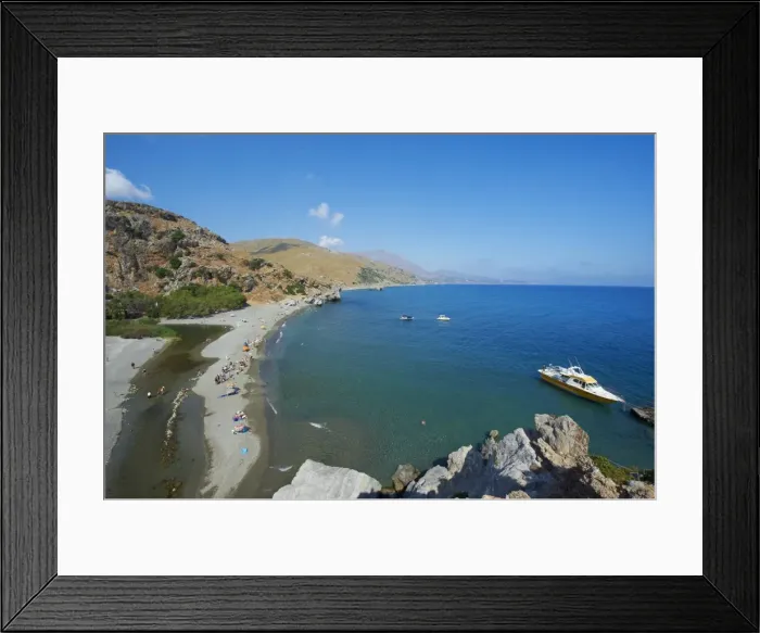 Framed Print : Preveli Beach, Rethymnon province, Crete, Greek Islands, Greece, Europe Framed Print : Preveli Beach, Rethymnon province, Crete, Greek Islands, Greece, Europe