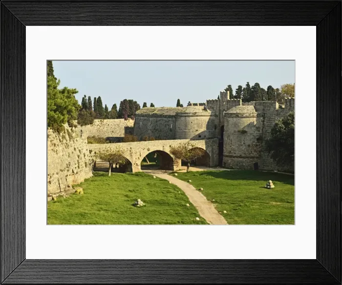 Framed Print : Gate Ampuaz, Old Town, Rhodes City, Rhodes, Dodecanese, Greek Islands, Greece, Europe Framed Print : Gate Ampuaz, Old Town, Rhodes City, Rhodes, Dodecanese, Greek Islands, Greece, Europe