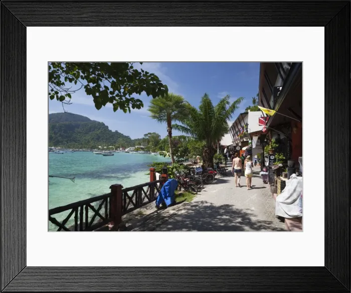 Framed Print : Phi Phi Don village and Ton Sai Bay, Koh Phi Phi Island, Krabi province, Thailand, Southeast Asia, Asia Framed Print : Phi Phi Don village and Ton Sai Bay, Koh Phi Phi Island, Krabi province, Thailand, Southeast Asia, Asia