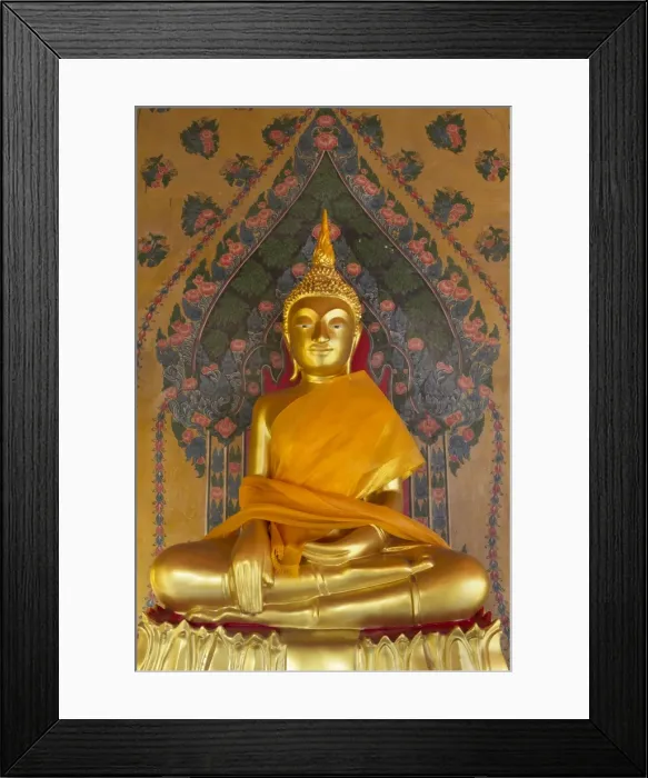 Framed Print : Gold Buddha statue in Wat Arun (The Temple of Dawn), Bangkok, Thailand, Southeast Asia, Asia Framed Print : Gold Buddha statue in Wat Arun (The Temple of Dawn), Bangkok, Thailand, Southeast Asia, Asia