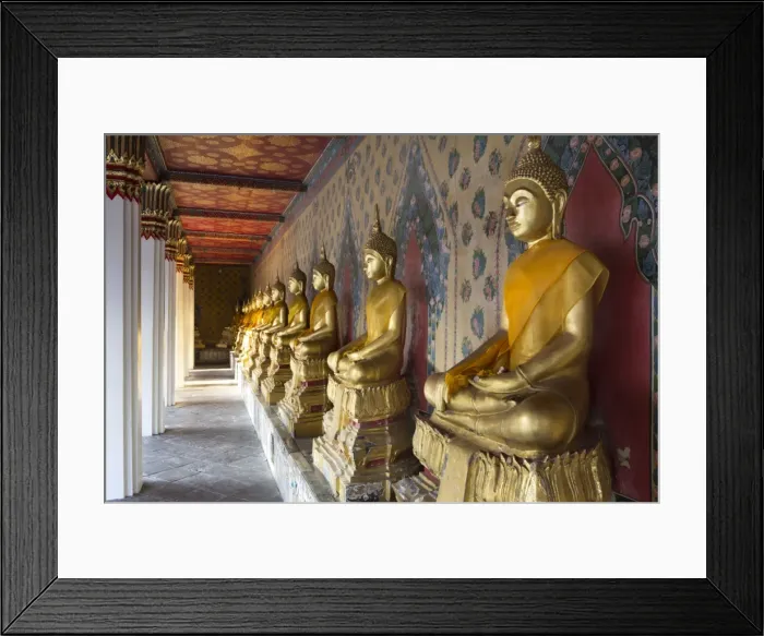 Framed Print : Gold Buddha statues in Wat Arun (The Temple of Dawn), Bangkok, Thailand, Southeast Asia, Asia Framed Print : Gold Buddha statues in Wat Arun (The Temple of Dawn), Bangkok, Thailand, Southeast Asia, Asia