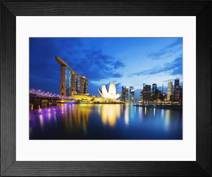 Framed Print : Marina Bay Sands Hotel and Arts Science Museum, Singapore, Southeast Asia, Asia Framed Print : Marina Bay Sands Hotel and Arts Science Museum, Singapore, Southeast Asia, Asia