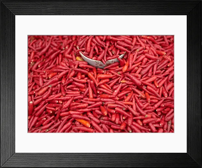Framed Print : Chillies at Sunday market at Bac Ha, Vietnam, Indochina, Southeast Asia, Asia Framed Print : Chillies at Sunday market at Bac Ha, Vietnam, Indochina, Southeast Asia, Asia
