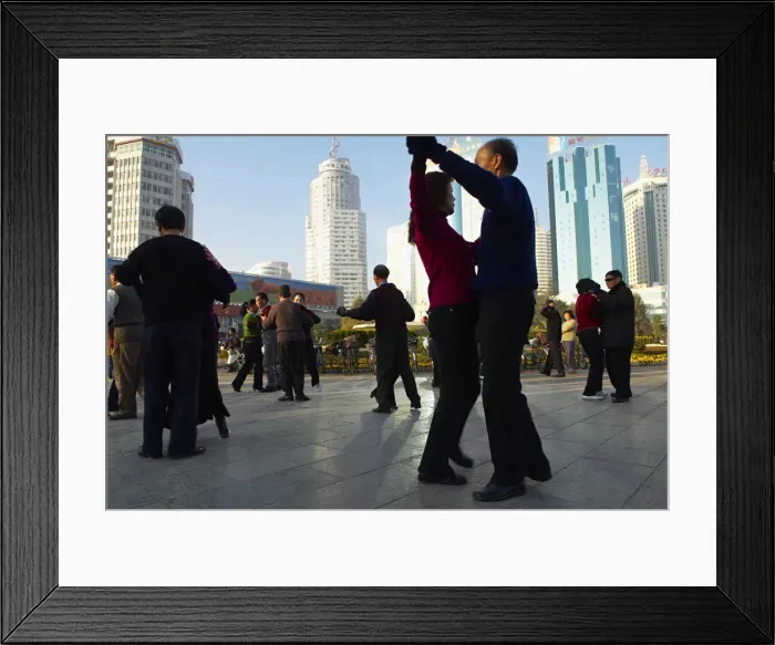 Framed Print : Morning exercise, People Square, Kunming, Yunnan, China, Asia Framed Print : Morning exercise, People Square, Kunming, Yunnan, China, Asia