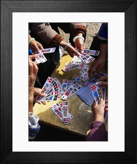 Framed Print : Naxi women playing a local game of cards, Lijiang, Yunnan, China, Asia Framed Print : Naxi women playing a local game of cards, Lijiang, Yunnan, China, Asia