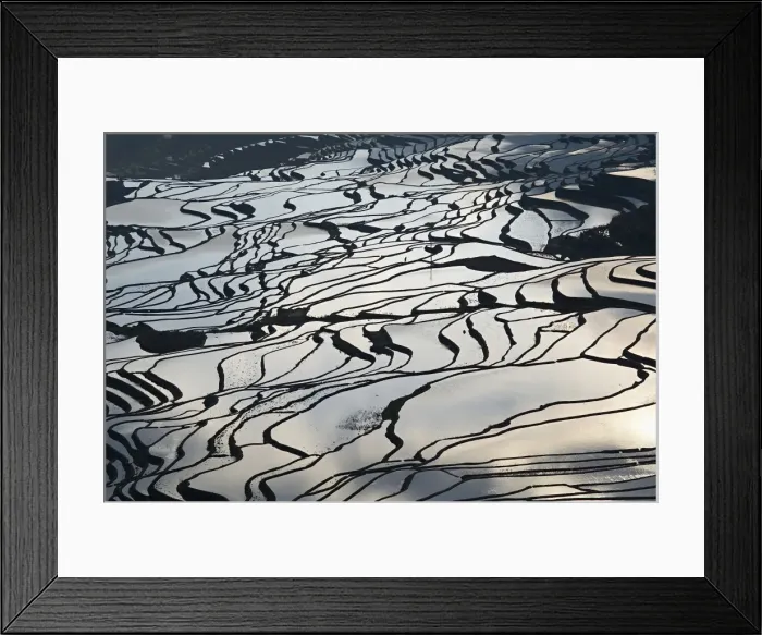 Framed Print : Terraced paddy-fields, Yuanyang, Yunnan, China, Asia Framed Print : Terraced paddy-fields, Yuanyang, Yunnan, China, Asia