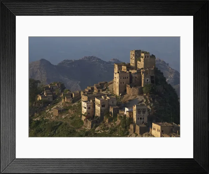 Framed Print : Al Jaray village, Al Mahwit region, Central Mountains, Yemen, Middle East Framed Print : Al Jaray village, Al Mahwit region, Central Mountains, Yemen, Middle East