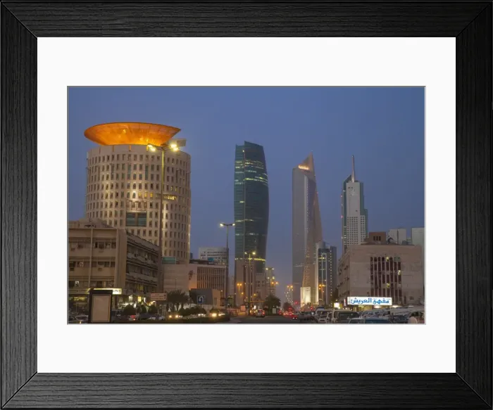 Framed Print : City center buildings, Kuwait City, Kuwait, Middle East Framed Print : City center buildings, Kuwait City, Kuwait, Middle East