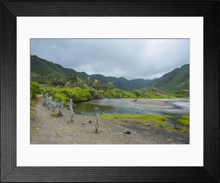 Framed Print : Halawa stream in the Halawa Bay on the island of Molokai, Hawaii, United States of America, Pacific Framed Print : Halawa stream in the Halawa Bay on the island of Molokai, Hawaii, United States of America, Pacific