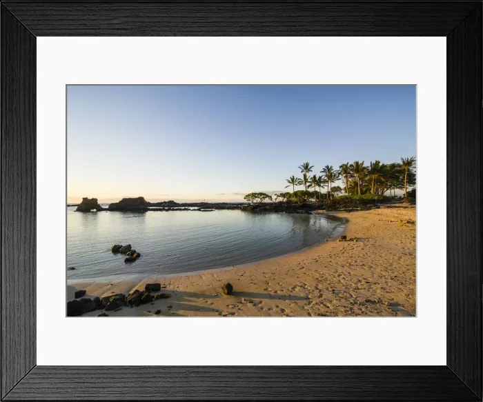 Framed Print : Sandy beach at Kikaua Point Park, Big Island, Hawaii, United States of America, Pacific Framed Print : Sandy beach at Kikaua Point Park, Big Island, Hawaii, United States of America, Pacific