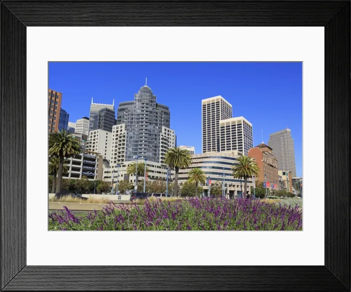 Framed Print : Skyscrapers on the Embarcadero, San Francisco, California, United States of America, North America