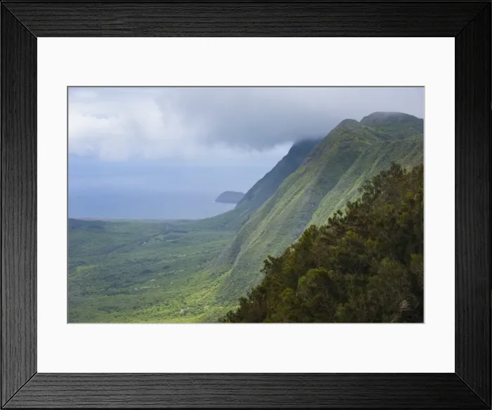 Framed Print : Kalaupapa overlook on the island of Molokai, Hawaii, United States of America, Pacific Framed Print : Kalaupapa overlook on the island of Molokai, Hawaii, United States of America, Pacific