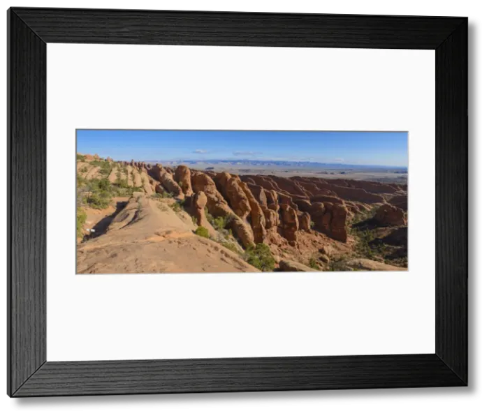 Framed Print : Sandstone Fins, rock formations, Devils Garden, Arches National Park, Utah, United States of America, North America Framed Print : Sandstone Fins, rock formations, Devils Garden, Arches National Park, Utah, United States of America, North America