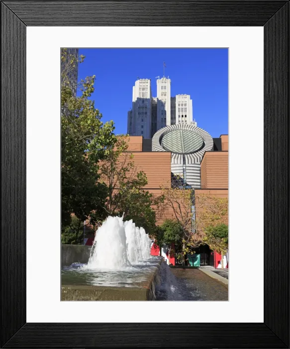 Framed Print : Museum of Modern Art and Yerba Buena Gardens, San Francisco, California, United States of America, North America Framed Print : Museum of Modern Art and Yerba Buena Gardens, San Francisco, California, United States of America, North America
