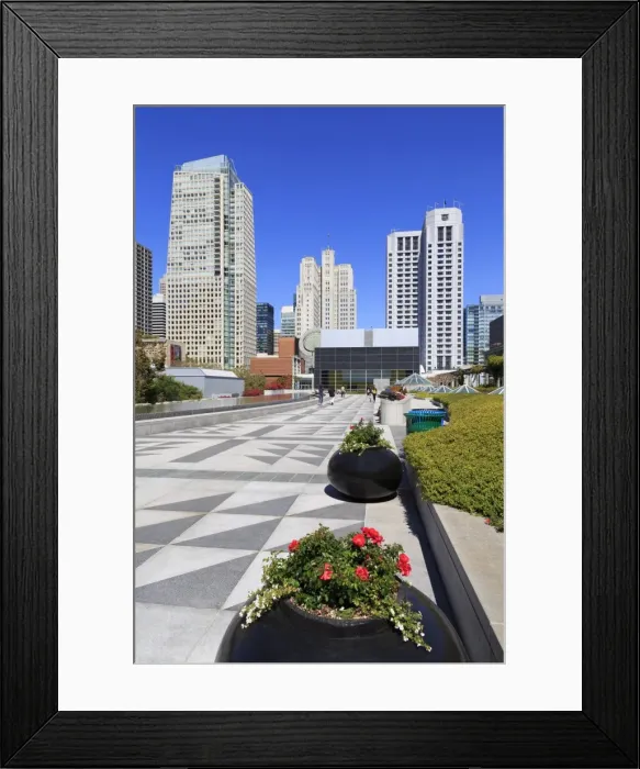 Framed Print : Yerba Buena Gardens, San Francisco, California, United States of America, North America Framed Print : Yerba Buena Gardens, San Francisco, California, United States of America, North America