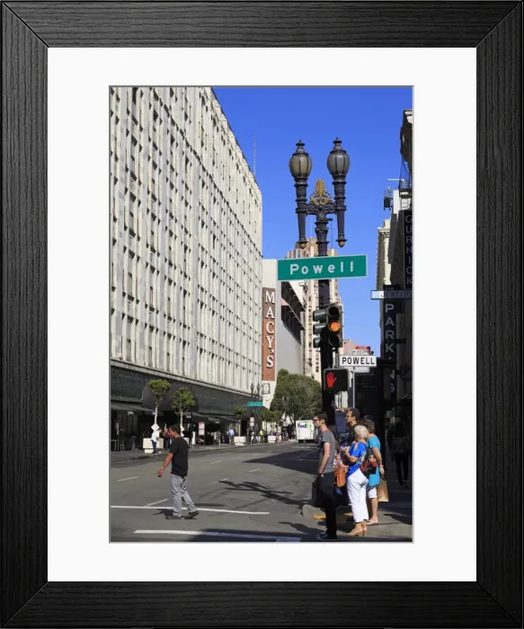 Framed Print : O Farrell Street, San Francisco, California, United States of America, North America Framed Print : O Farrell Street, San Francisco, California, United States of America, North America