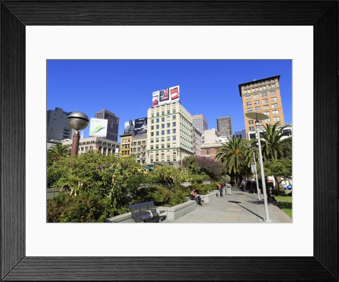 Framed Print : Union Square, San Francisco, California, United States of America, North America Framed Print : Union Square, San Francisco, California, United States of America, North America