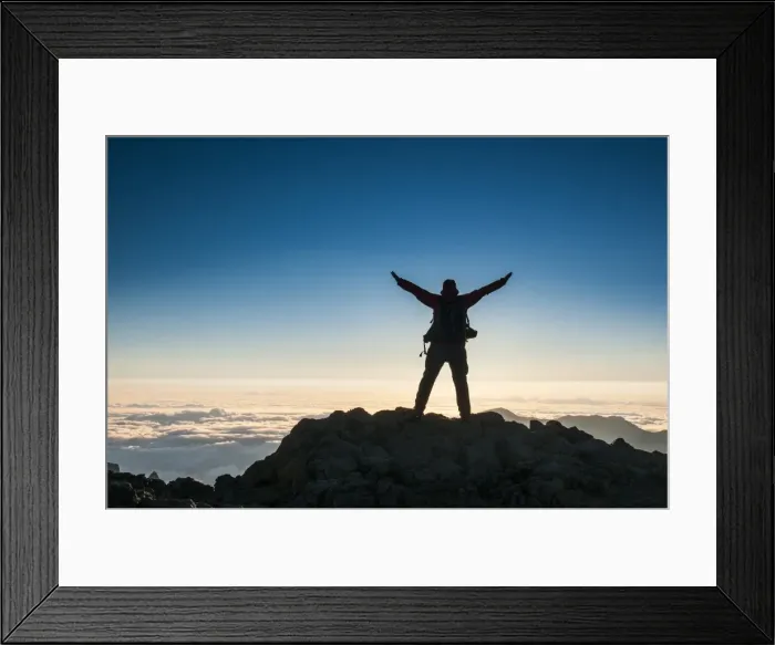 Framed Print : Tourist in backlight waiting for sunset on top of Haleakala National Park, Maui, Hawaii, United States of America, Pacific Framed Print : Tourist in backlight waiting for sunset on top of Haleakala National Park, Maui, Hawaii, United States of America, Pacific