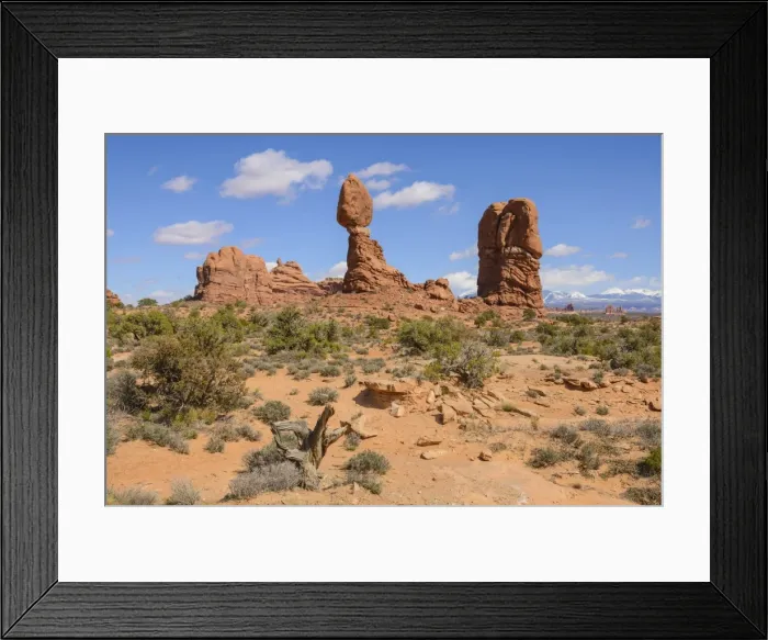 Framed Print : Balanced Rock, Arches National Park, Utah, United States of America, North America