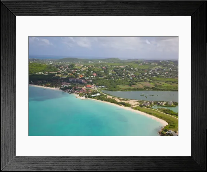 Framed Print : View of Dickinson Bay and Beach, Antigua, Leeward Islands, West Indies, Caribbean, Central America Framed Print : View of Dickinson Bay and Beach, Antigua, Leeward Islands, West Indies, Caribbean, Central America