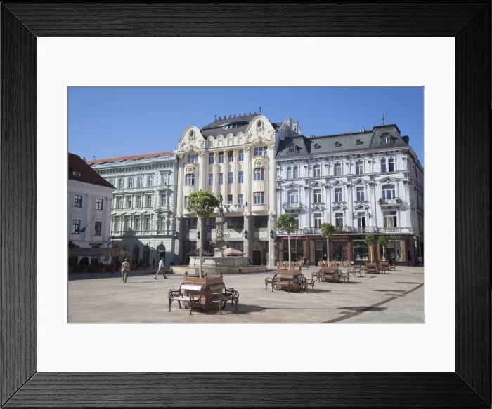 Framed Print : Hlavne Nam (Main Square), Bratislava, Slovakia, Europe Framed Print : Hlavne Nam (Main Square), Bratislava, Slovakia, Europe