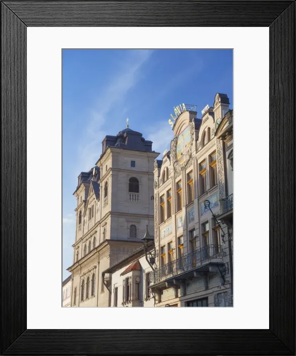 Framed Print : Slavia Hotel and Holy Trinity Church, Kosice, Kosice Region, Slovakia, Europe Framed Print : Slavia Hotel and Holy Trinity Church, Kosice, Kosice Region, Slovakia, Europe