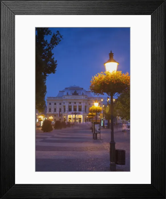 Framed Print : Slovak National Theatre at dusk, Bratislava, Slovakia, Europe Framed Print : Slovak National Theatre at dusk, Bratislava, Slovakia, Europe