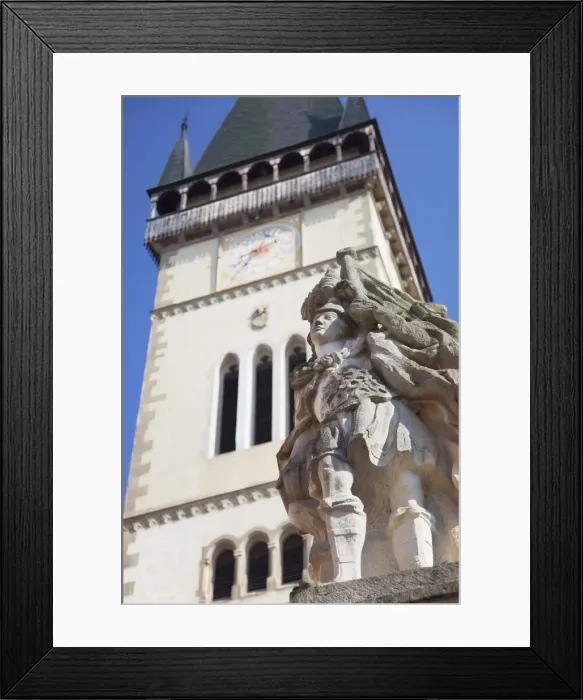 Framed Print : Statue outside Basilica of St. Egidius in Radnicne Square, Bardejov, UNESCO World Heritage Site, Presov Region, Slovakia, Europe Framed Print : Statue outside Basilica of St. Egidius in Radnicne Square, Bardejov, UNESCO World Heritage Site, Presov Region, Slovakia, Europe