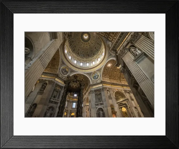 Framed Print : Interior of St. Peters Basilica, The Vatican City, Vatican, Rome, Lazio, Italy, Europe Framed Print : Interior of St. Peters Basilica, The Vatican City, Vatican, Rome, Lazio, Italy, Europe