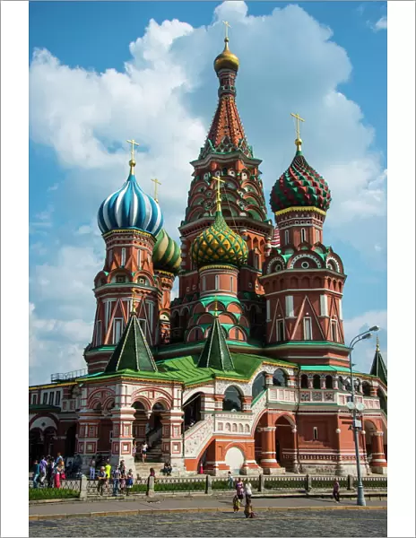St. Basils Cathedral on Red Square, UNESCO World Heritage Site, Moscow, Russia, Europe